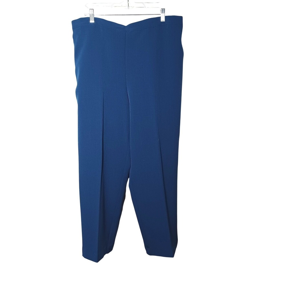 Alfred Dunner Classic Fit Pull On Elastic Waistband Arizona Sky 18 Dress Pants